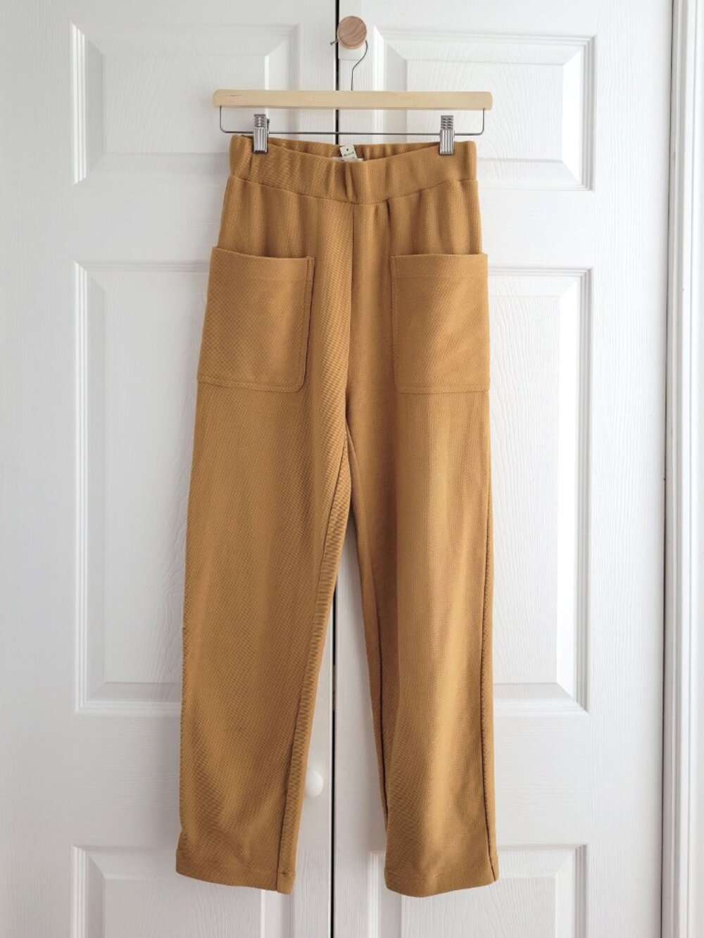 NWT Madewell twill jacquard tapered pants in toffee